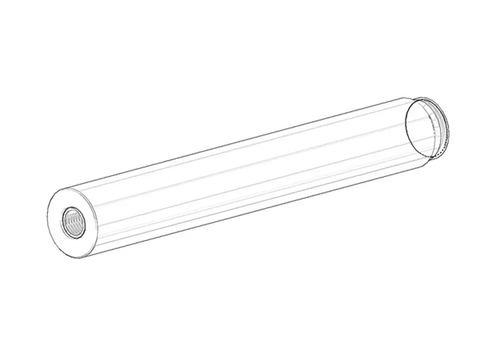 DORNBRACHT Halter ERSATZTEILE 083109611 D. 18 x 126,5 mm Platin, 083109611-08 Galeriebild 1